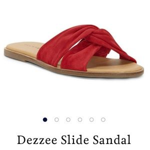 NIB Lucky Brand Red Dezzee Sandal